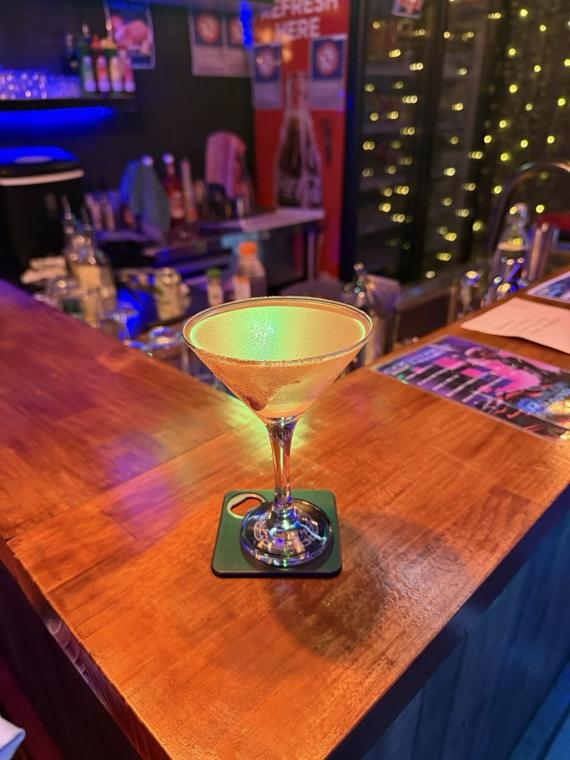 A cocktail at AfterDark Social