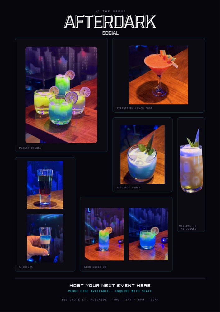 AfterDark Social venue page